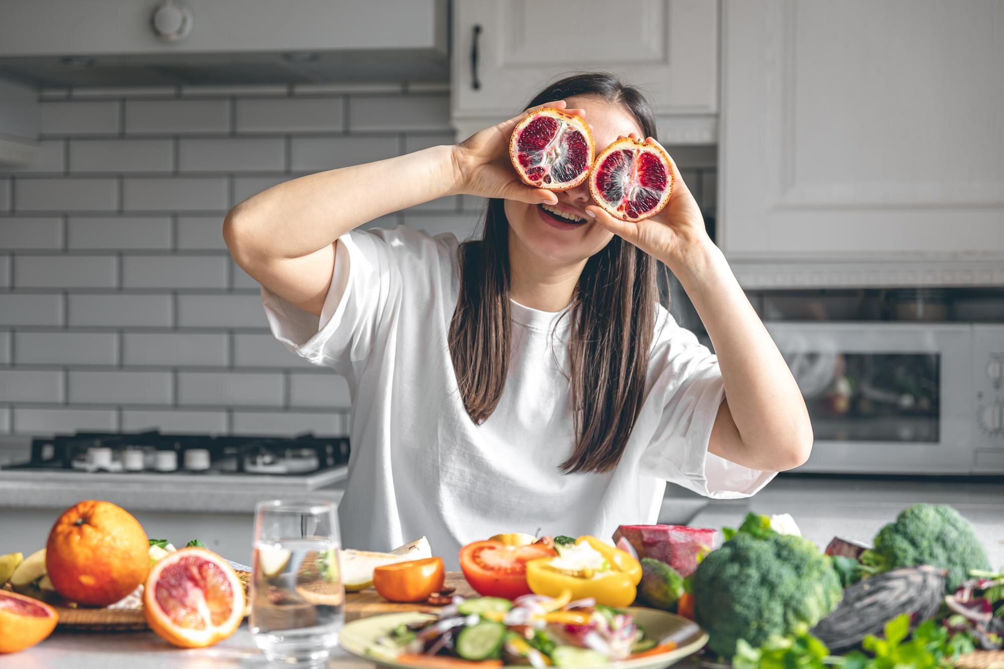 Alimentos coloridos y nutritivos para la salud ocular